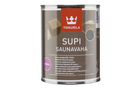 Supi Sauna Wax - sort, 1 l.
