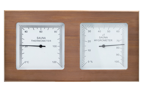 Termometer-hygrometer i cedertræ