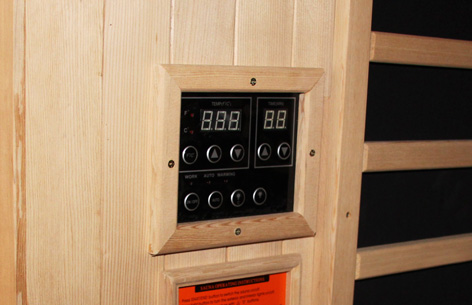 Sauna Royal Combi III, infrarød og sauna - display