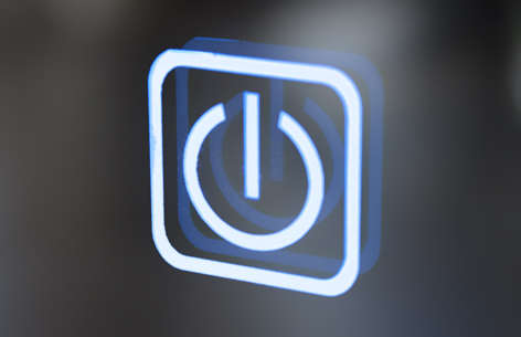 Slimline 100-42 spejl med LED - sensor
