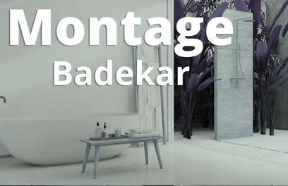 Montage akrylbadekar