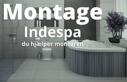 Montage af spabad  med kunden som medhjælp
